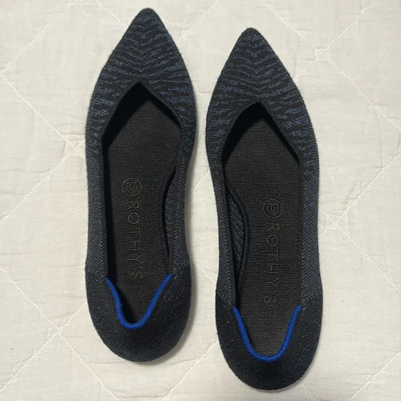 Rothy's The Point Midnight Metallic Zebra - Picture 14 of 14